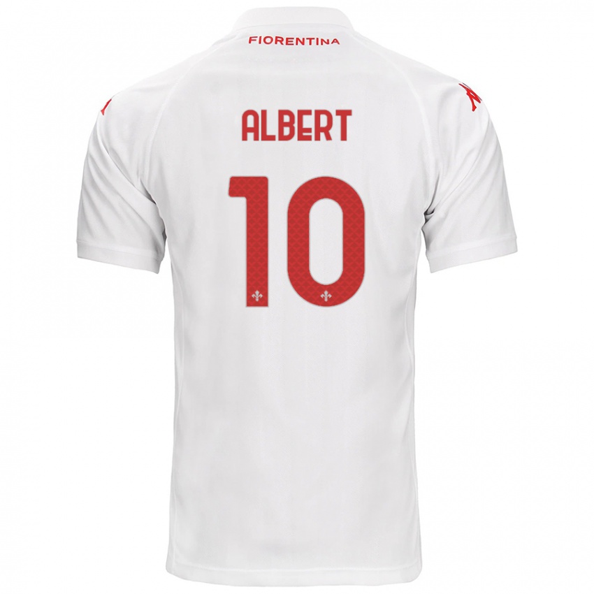 Criança Camisola Albert Gudmundsson #10 Branco Alternativa 2024/25 Camisa Brasil