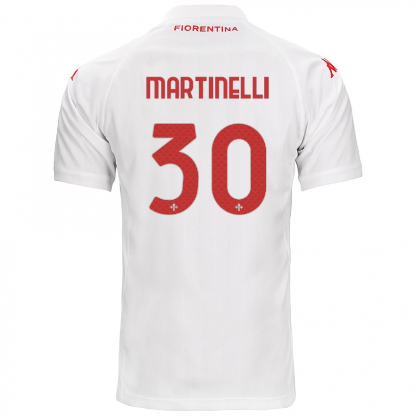 Criança Camisola Tommaso Martinelli #30 Branco Alternativa 2024/25 Camisa Brasil