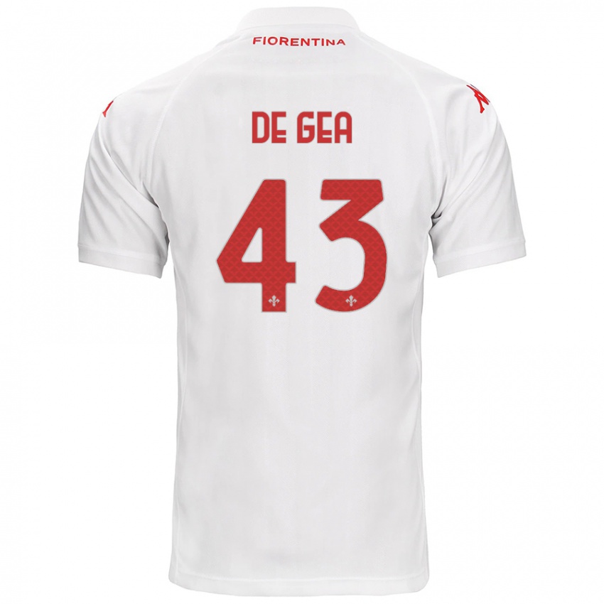 Criança Camisola David De Gea #43 Branco Alternativa 2024/25 Camisa Brasil