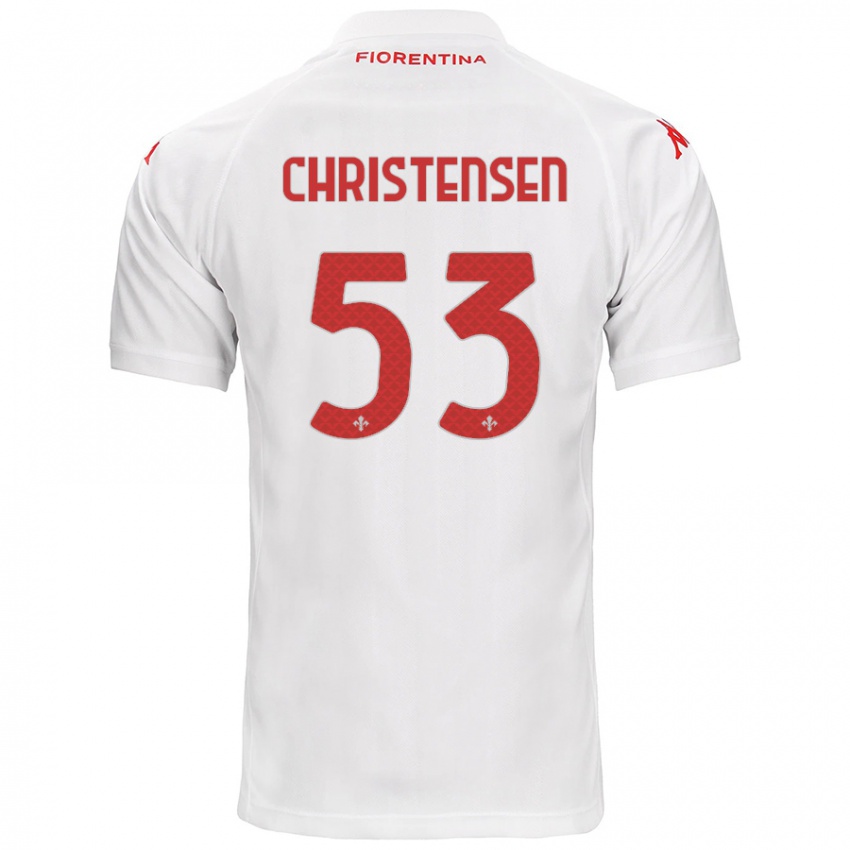 Criança Camisola Oliver Christensen #53 Branco Alternativa 2024/25 Camisa Brasil