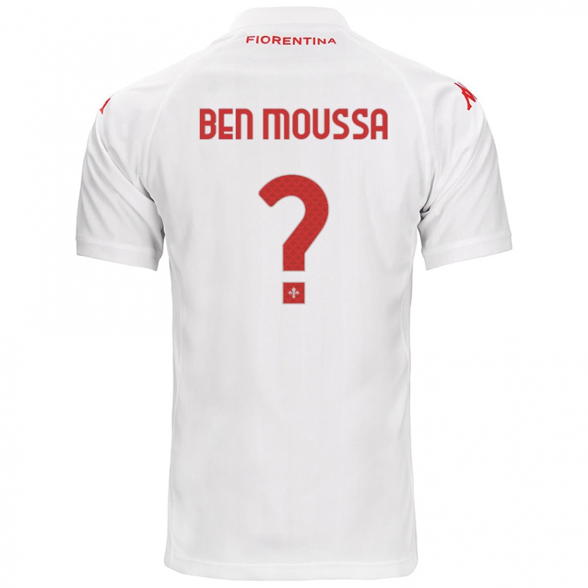 Criança Camisola Mehdi Ben Moussa #0 Branco Alternativa 2024/25 Camisa Brasil