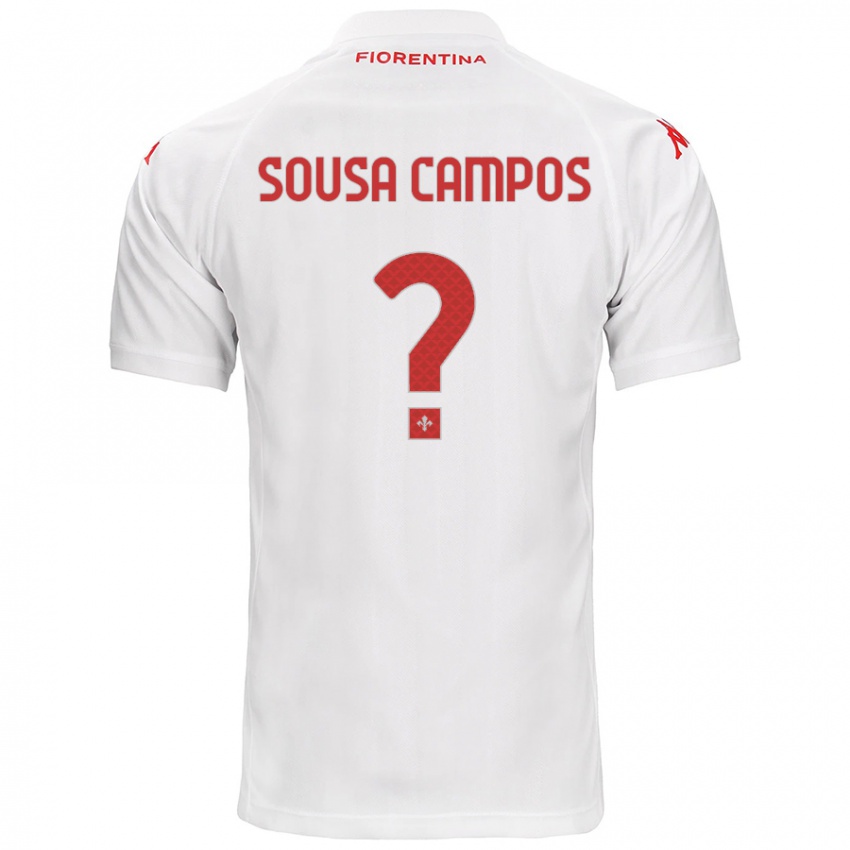 Criança Camisola Matteo Sousa Campos #0 Branco Alternativa 2024/25 Camisa Brasil