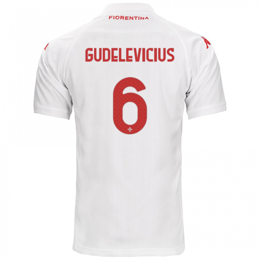 Criança Camisola Ernestas Gudelevicius #6 Branco Alternativa 2024/25 Camisa Brasil