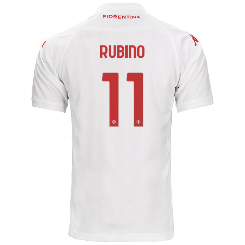 Criança Camisola Tommaso Rubino #11 Branco Alternativa 2024/25 Camisa Brasil