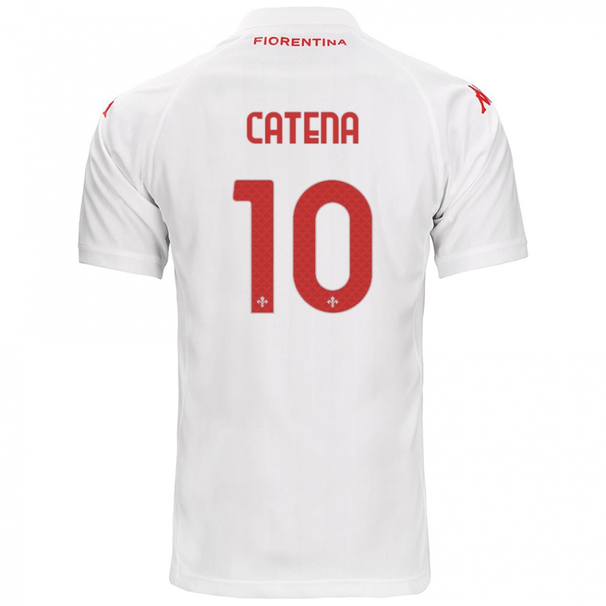 Criança Camisola Michaela Catena #10 Branco Alternativa 2024/25 Camisa Brasil