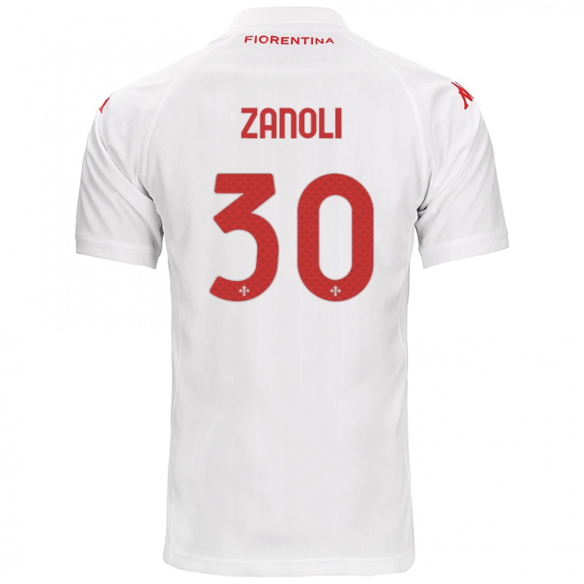 Criança Camisola Martina Zanoli #30 Branco Alternativa 2024/25 Camisa Brasil