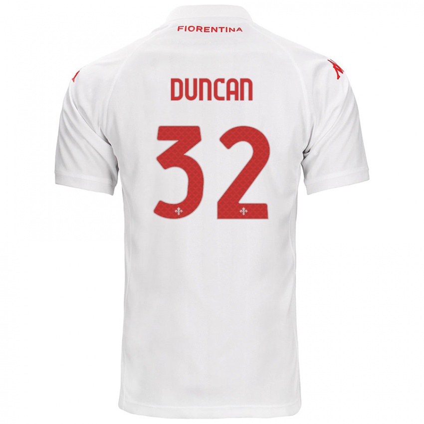 Criança Camisola Alfred Duncan #32 Branco Alternativa 2024/25 Camisa Brasil