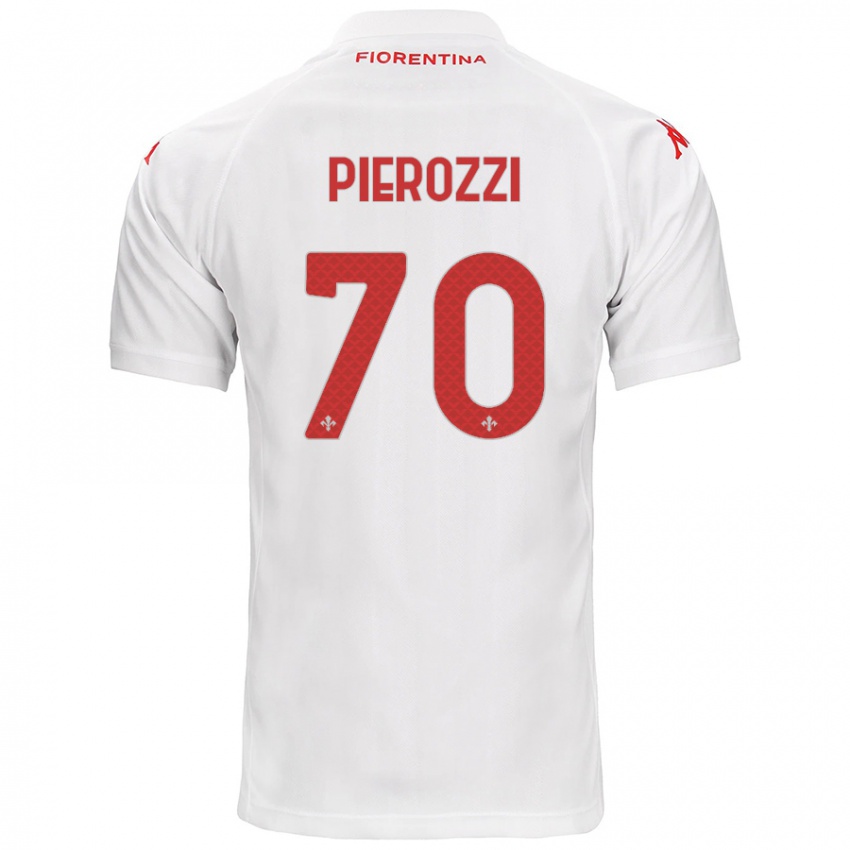 Criança Camisola Niccolò Pierozzi #70 Branco Alternativa 2024/25 Camisa Brasil