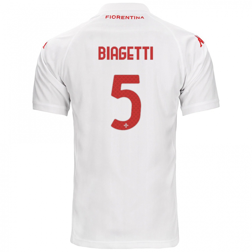 Criança Camisola Christian Biagetti #5 Branco Alternativa 2024/25 Camisa Brasil