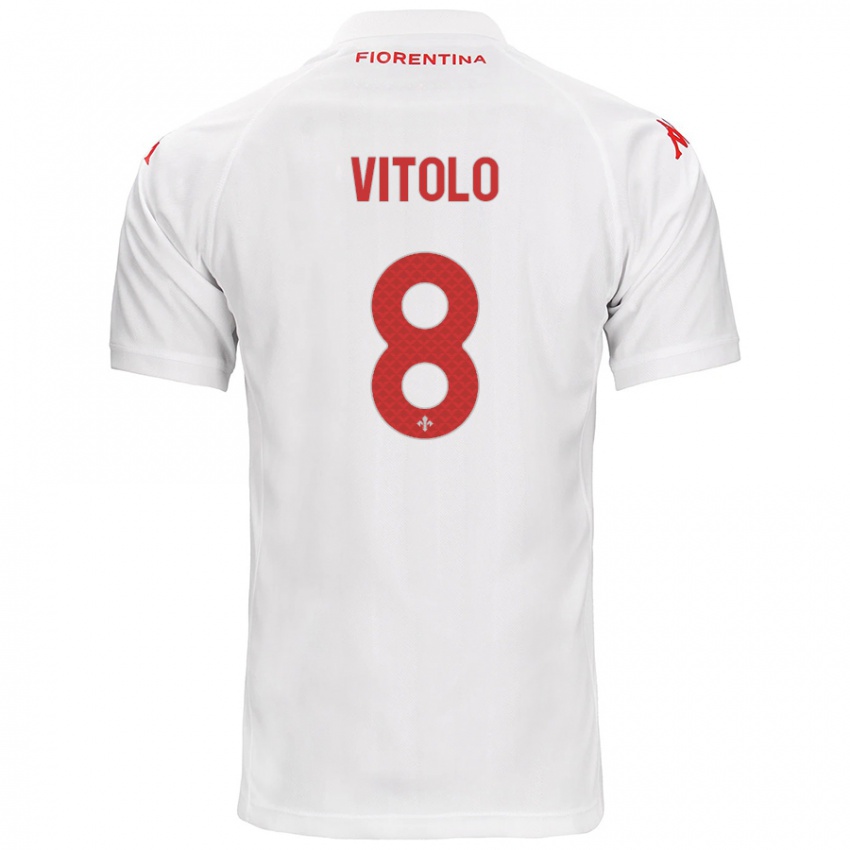 Criança Camisola Federico Vitolo #8 Branco Alternativa 2024/25 Camisa Brasil