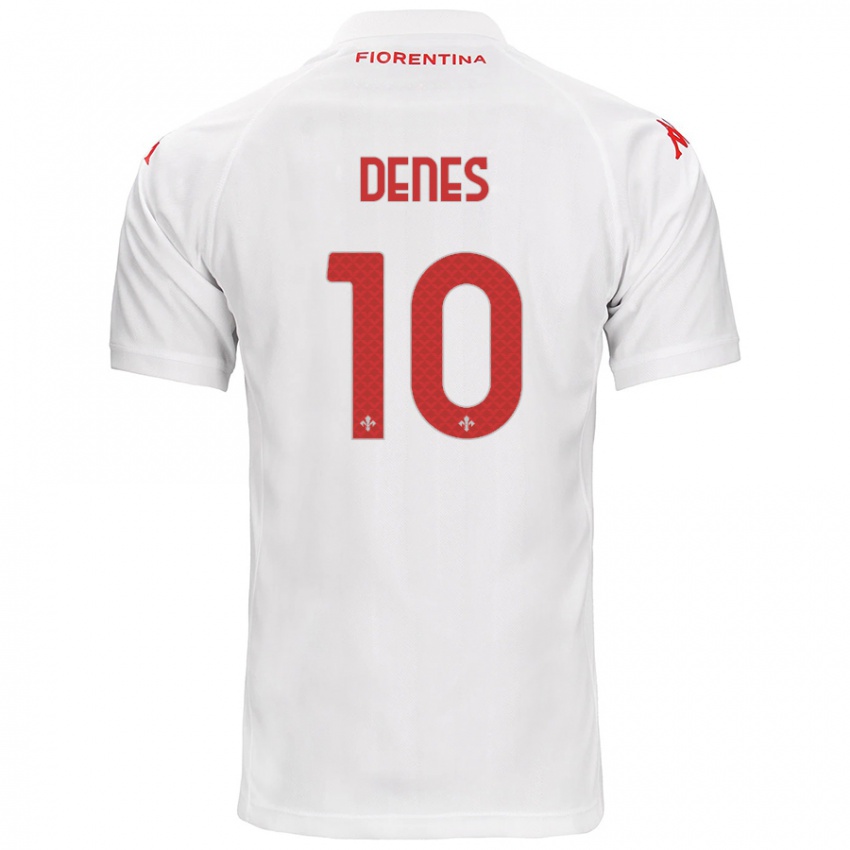 Criança Camisola Adrián Dénes #10 Branco Alternativa 2024/25 Camisa Brasil