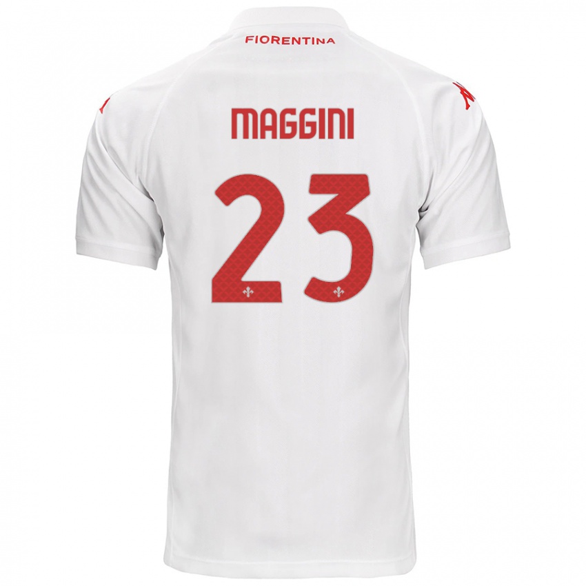 Criança Camisola Filippo Maggini #23 Branco Alternativa 2024/25 Camisa Brasil