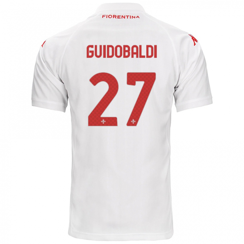 Criança Camisola Filippo Guidobaldi #27 Branco Alternativa 2024/25 Camisa Brasil