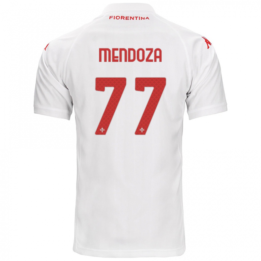 Criança Camisola William Mendoza #77 Branco Alternativa 2024/25 Camisa Brasil