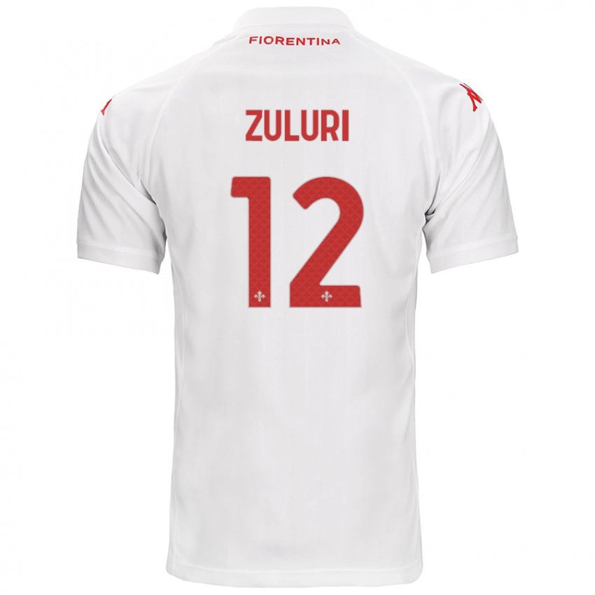 Criança Camisola Athena Zuluri #12 Branco Alternativa 2024/25 Camisa Brasil