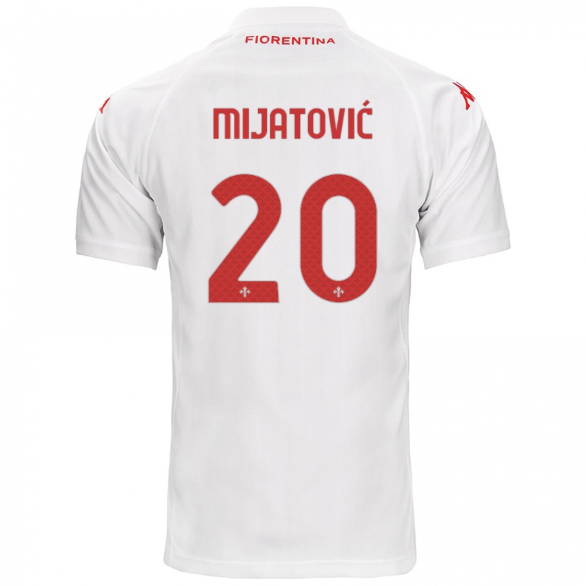 Criança Camisola Milica Mijatović #20 Branco Alternativa 2024/25 Camisa Brasil