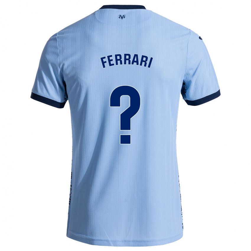 Criança Camisola Andrés Ferrari #0 Celeiro Azul Alternativa 2024/25 Camisa Brasil