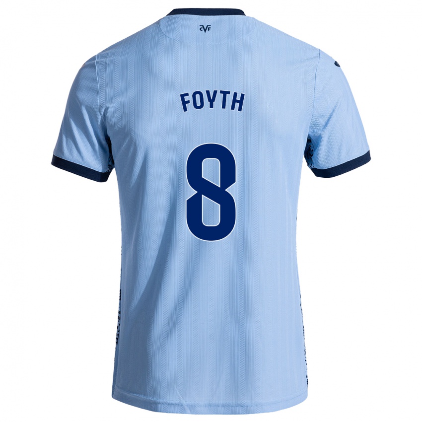 Criança Camisola Juan Foyth #8 Celeiro Azul Alternativa 2024/25 Camisa Brasil