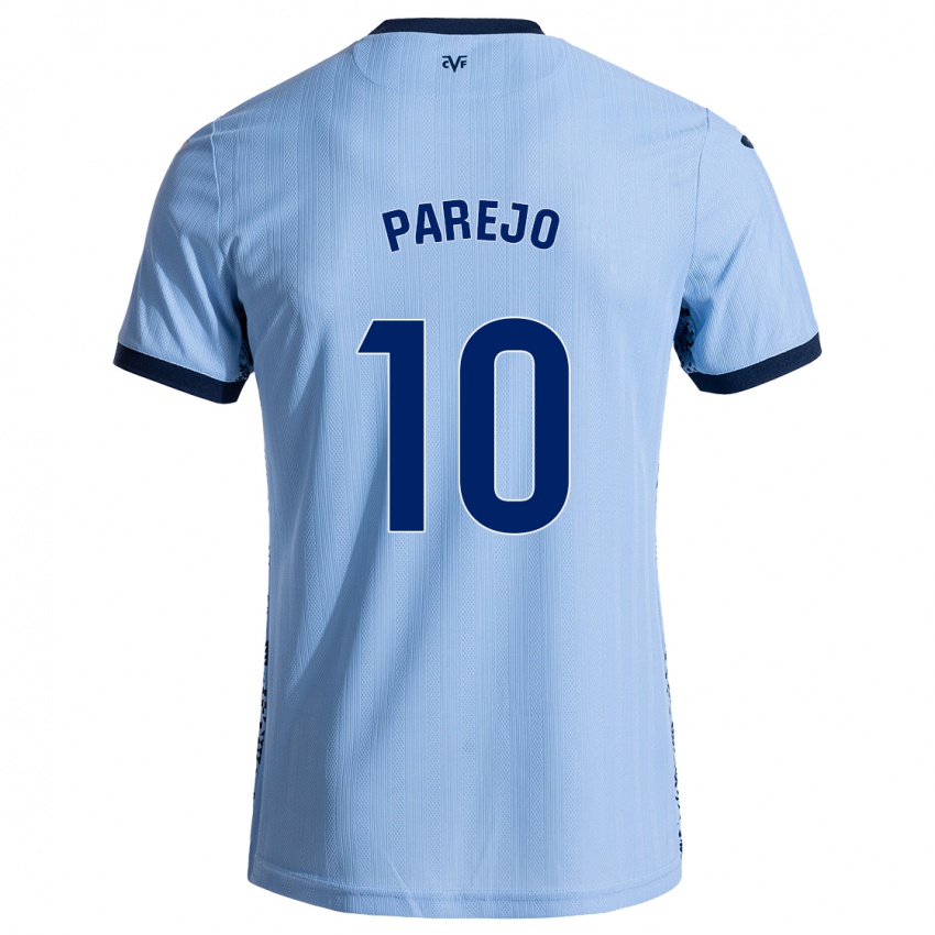 Criança Camisola Dani Parejo #10 Celeiro Azul Alternativa 2024/25 Camisa Brasil