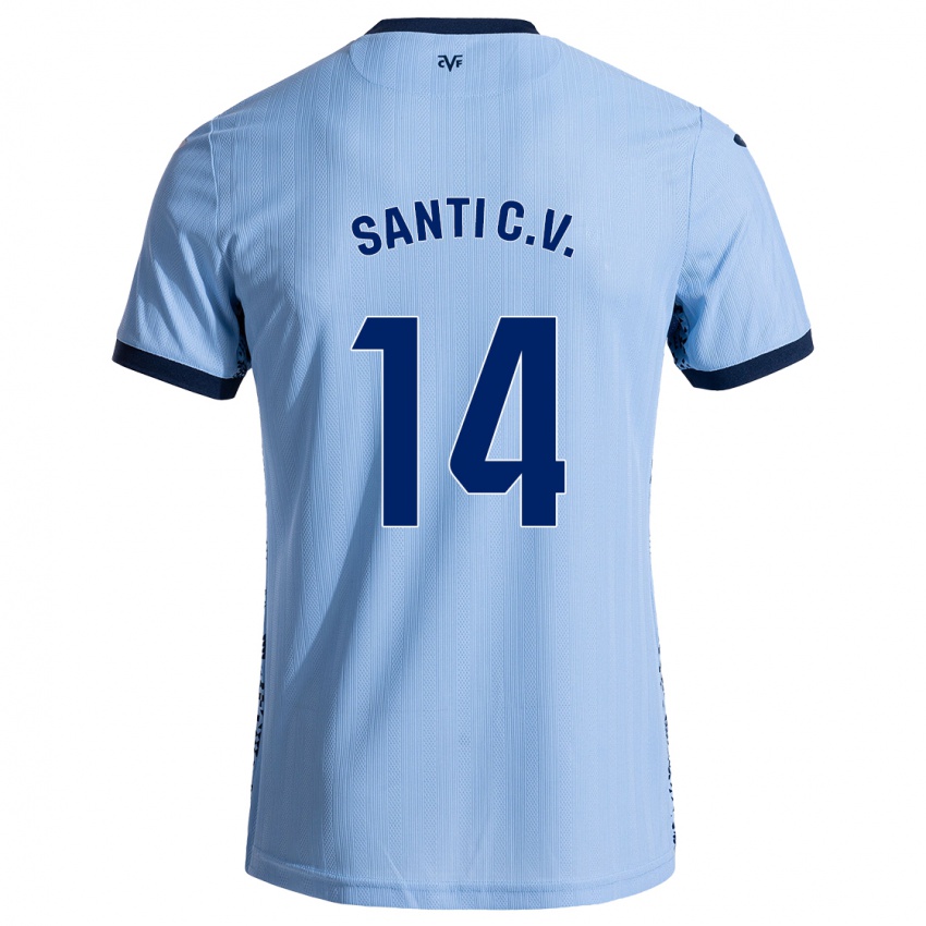 Criança Camisola Santi Comesaña #14 Celeiro Azul Alternativa 2024/25 Camisa Brasil