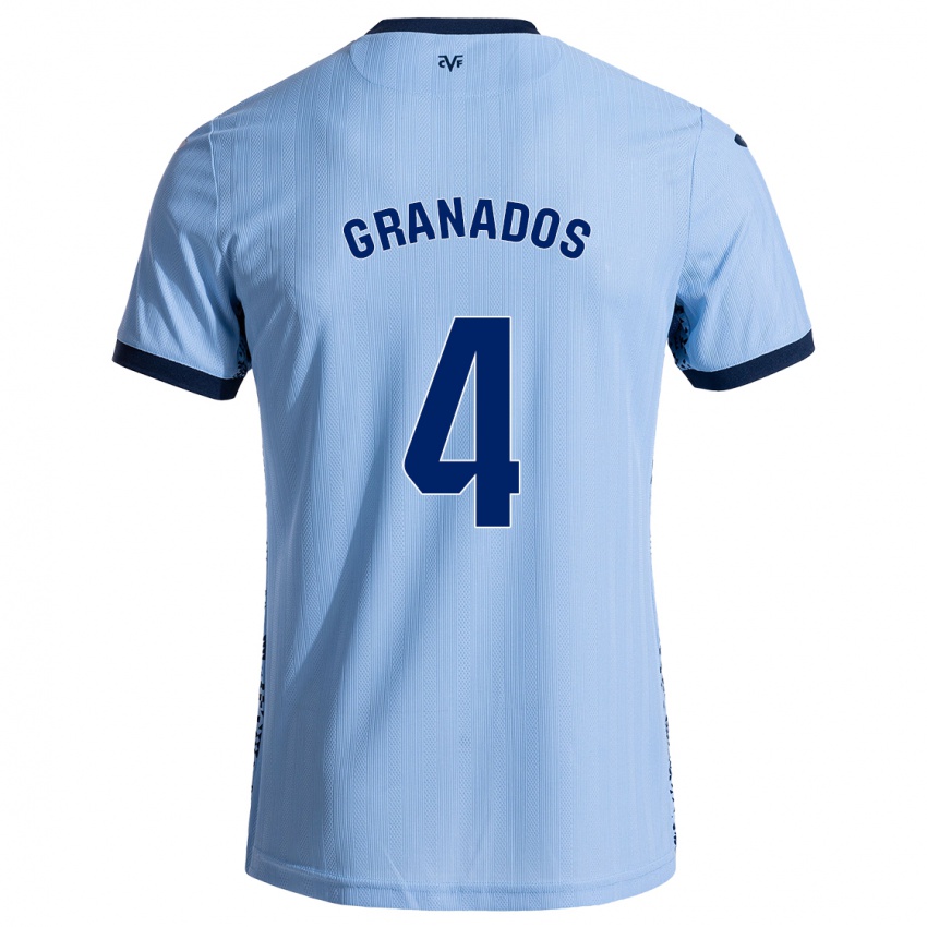 Criança Camisola Carlos Granados #4 Celeiro Azul Alternativa 2024/25 Camisa Brasil