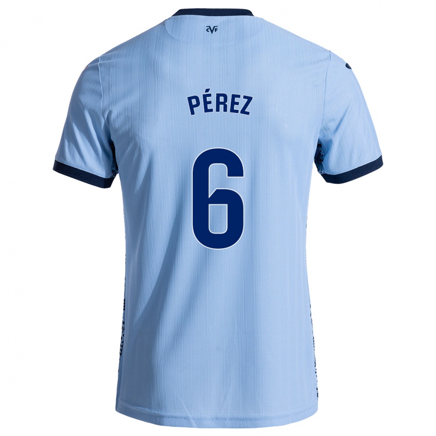 Criança Camisola Hugo Pérez #6 Celeiro Azul Alternativa 2024/25 Camisa Brasil