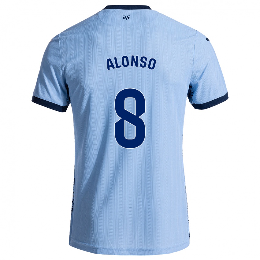 Criança Camisola Rodri Alonso #8 Celeiro Azul Alternativa 2024/25 Camisa Brasil