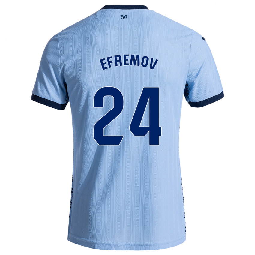 Criança Camisola Anton Efremov #24 Celeiro Azul Alternativa 2024/25 Camisa Brasil