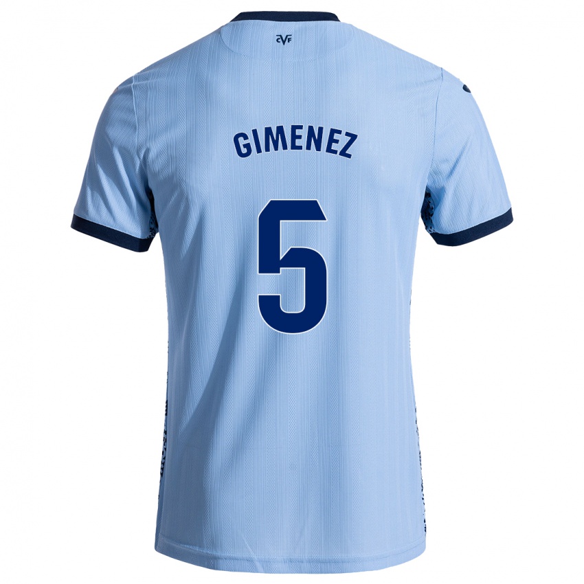 Criança Camisola Yenifer Giménez #5 Celeiro Azul Alternativa 2024/25 Camisa Brasil