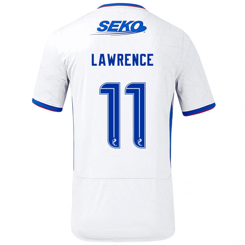 Criança Camisola Tom Lawrence #11 Azul Branco Alternativa 2024/25 Camisa Brasil