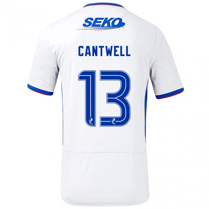 Criança Camisola Todd Cantwell #13 Azul Branco Alternativa 2024/25 Camisa Brasil