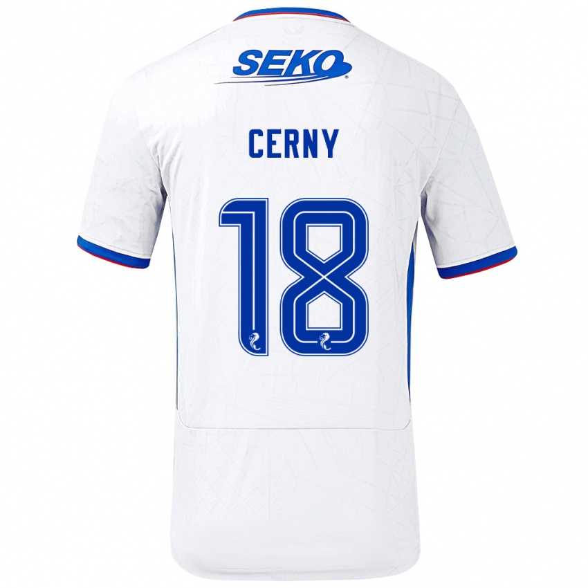 Criança Camisola Vaclav Cerny #18 Azul Branco Alternativa 2024/25 Camisa Brasil