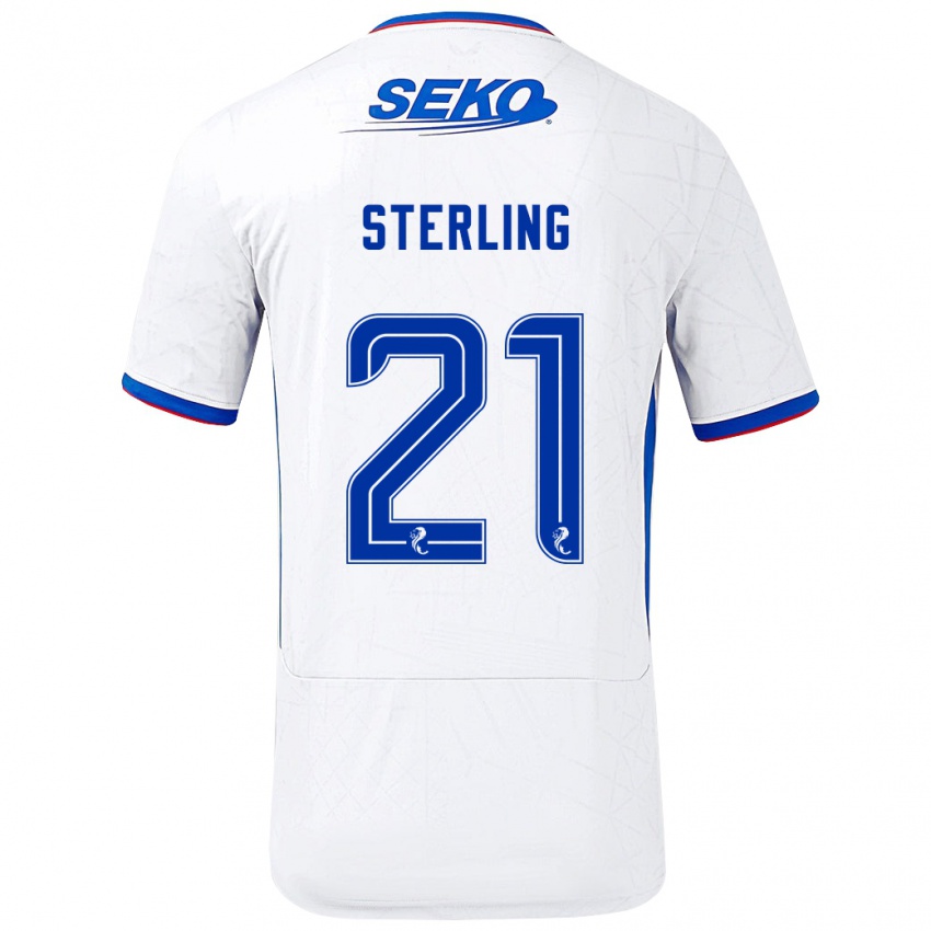 Criança Camisola Dujon Sterling #21 Azul Branco Alternativa 2024/25 Camisa Brasil