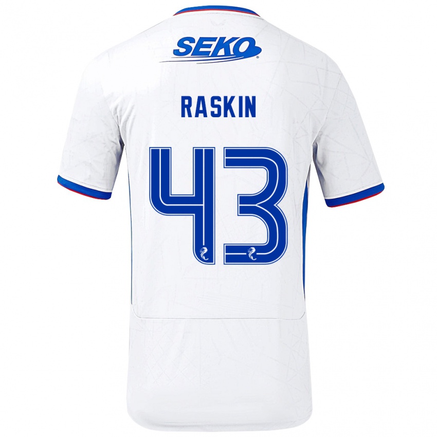 Criança Camisola Nicolas Raskin #43 Azul Branco Alternativa 2024/25 Camisa Brasil