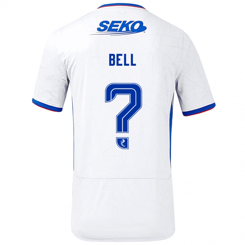 Criança Camisola Cameron Bell #0 Azul Branco Alternativa 2024/25 Camisa Brasil