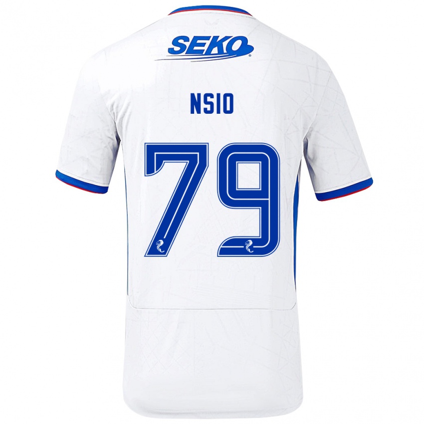 Criança Camisola Paul Nsio #79 Azul Branco Alternativa 2024/25 Camisa Brasil