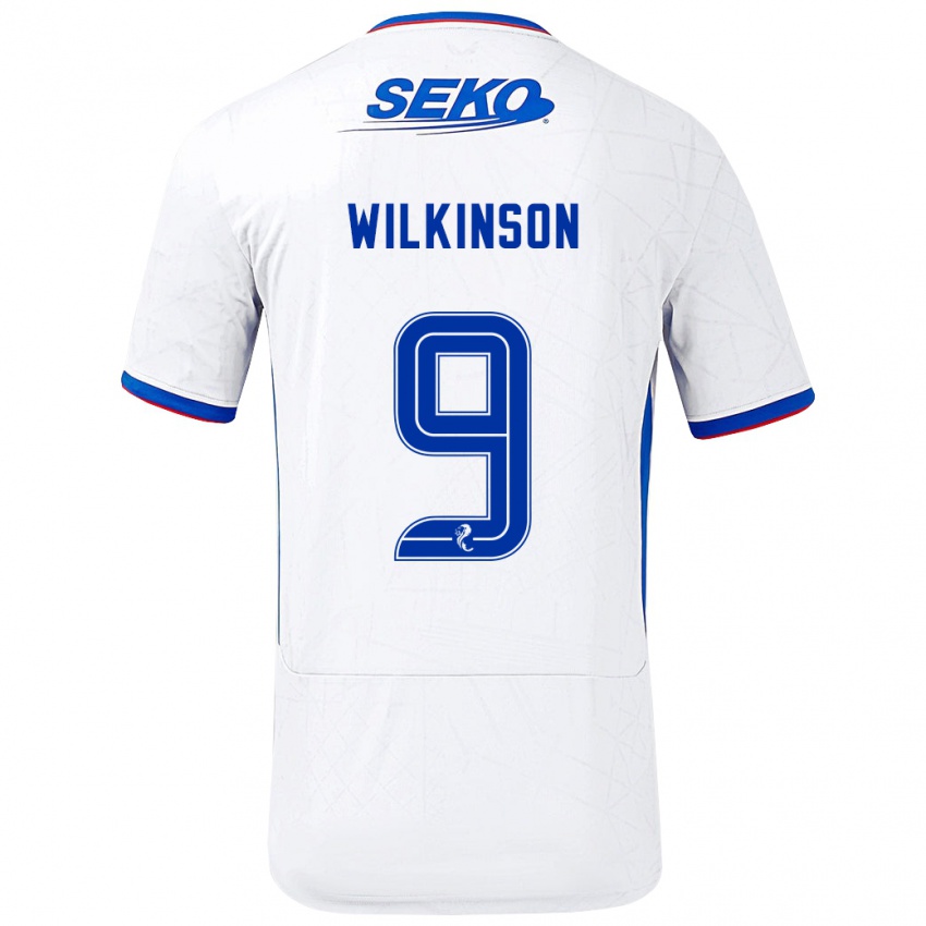 Criança Camisola Katie Wilkinson #9 Azul Branco Alternativa 2024/25 Camisa Brasil