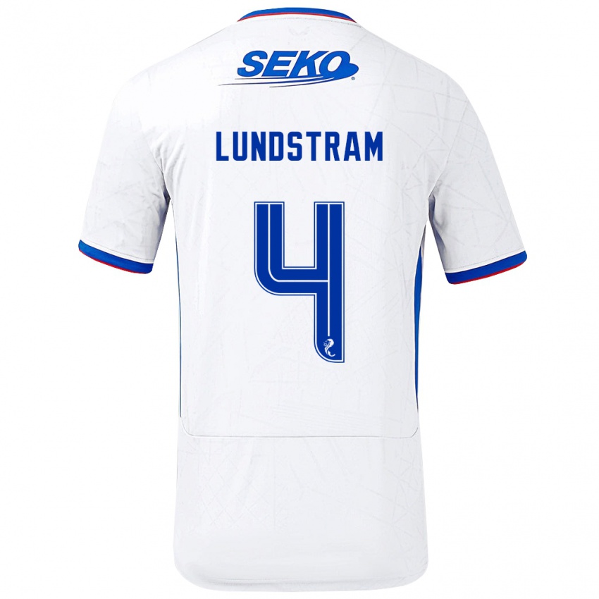 Criança Camisola John Lundstram #4 Azul Branco Alternativa 2024/25 Camisa Brasil