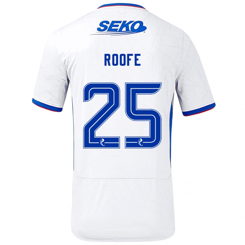 Criança Camisola Kemar Roofe #25 Azul Branco Alternativa 2024/25 Camisa Brasil