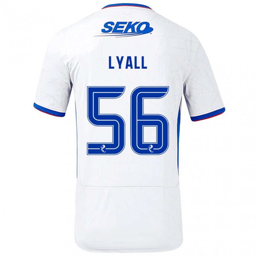 Criança Camisola Arron Lyall #56 Azul Branco Alternativa 2024/25 Camisa Brasil