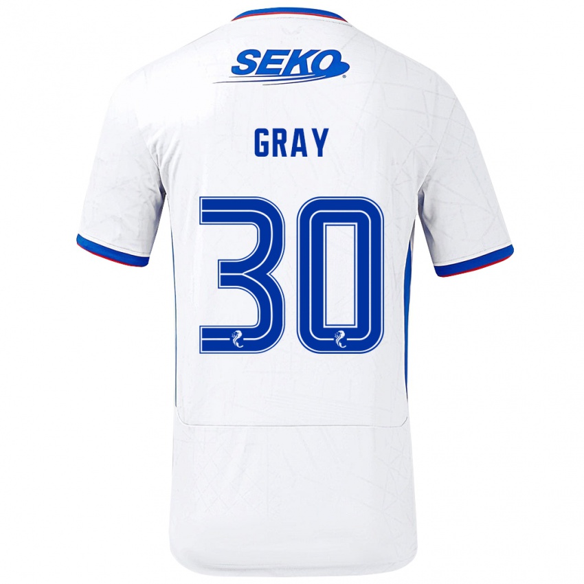 Criança Camisola Georgia Gray #30 Azul Branco Alternativa 2024/25 Camisa Brasil