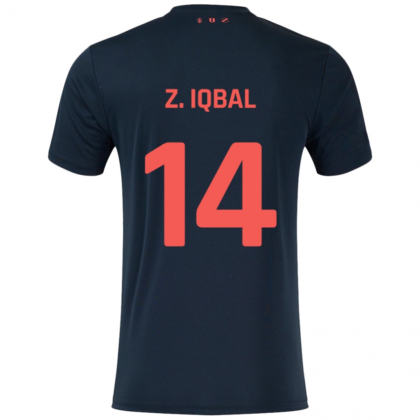 Criança Camisola Zidane Iqbal #14 Vermelho Preto Alternativa 2024/25 Camisa Brasil