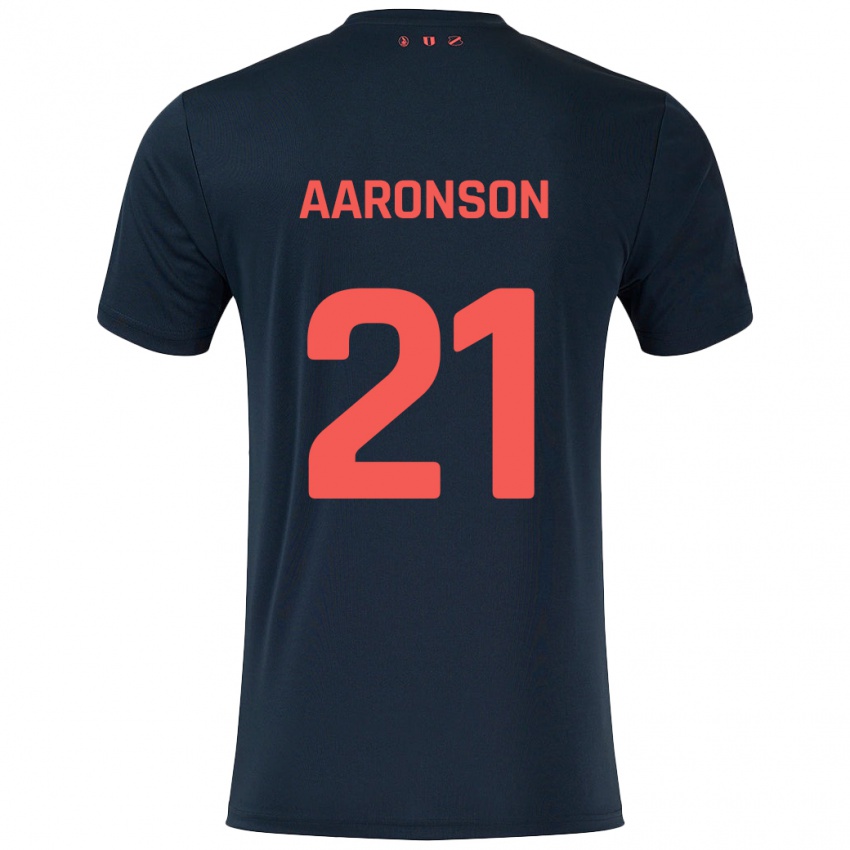 Criança Camisola Paxten Aaronson #21 Vermelho Preto Alternativa 2024/25 Camisa Brasil