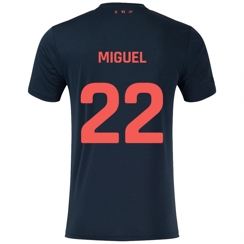 Criança Camisola Miguel Rodríguez #22 Vermelho Preto Alternativa 2024/25 Camisa Brasil