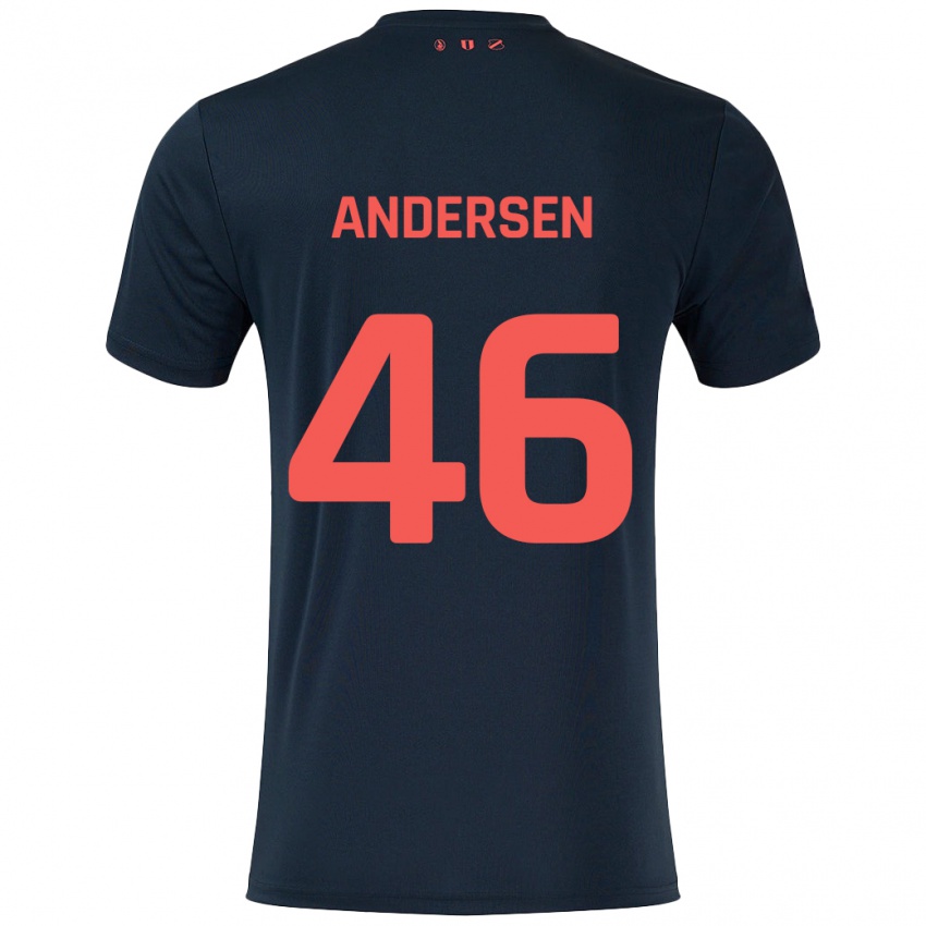 Criança Camisola Silas Andersen #46 Vermelho Preto Alternativa 2024/25 Camisa Brasil