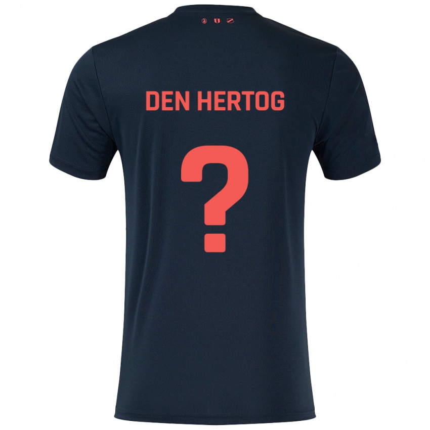 Criança Camisola Mees Den Hertog #0 Vermelho Preto Alternativa 2024/25 Camisa Brasil