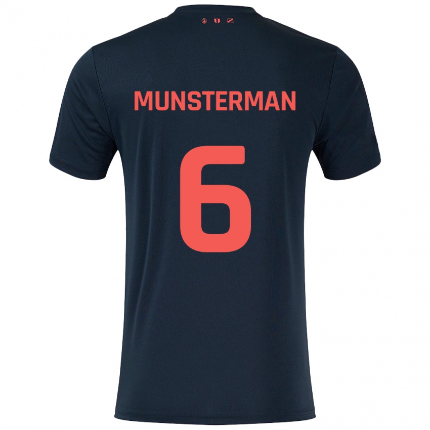 Criança Camisola Marthe Munsterman #6 Vermelho Preto Alternativa 2024/25 Camisa Brasil