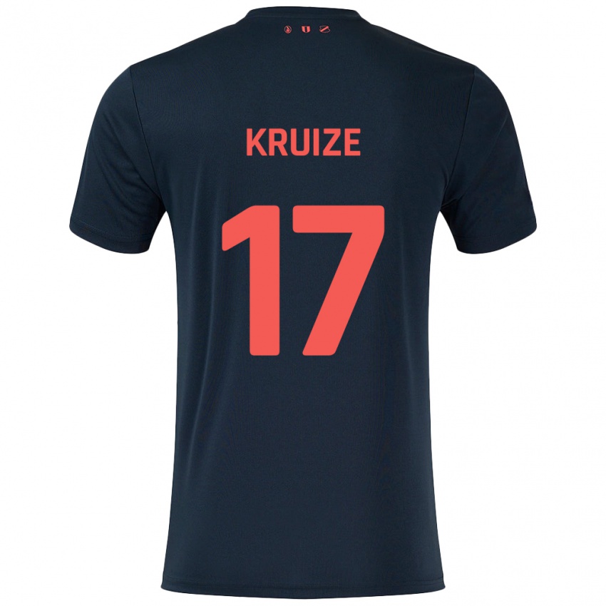 Criança Camisola Elisha Kruize #17 Vermelho Preto Alternativa 2024/25 Camisa Brasil