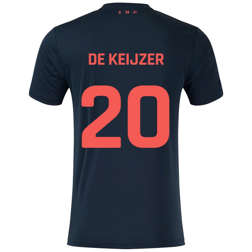 Criança Camisola Lotje De Keijzer #20 Vermelho Preto Alternativa 2024/25 Camisa Brasil