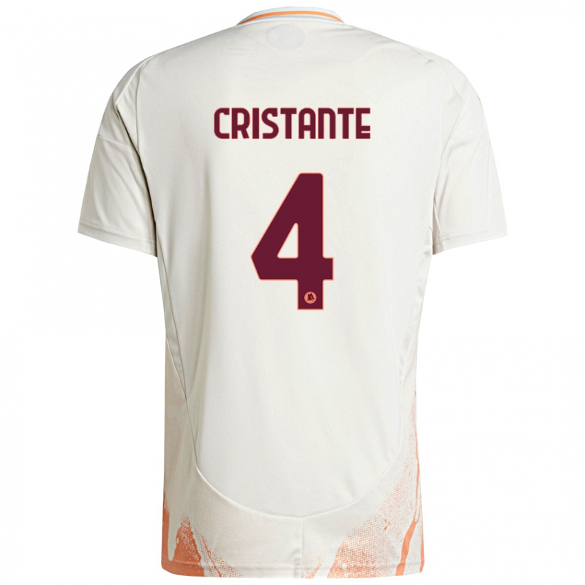 Criança Camisola Bryan Cristante #4 Creme Branco Laranja Alternativa 2024/25 Camisa Brasil